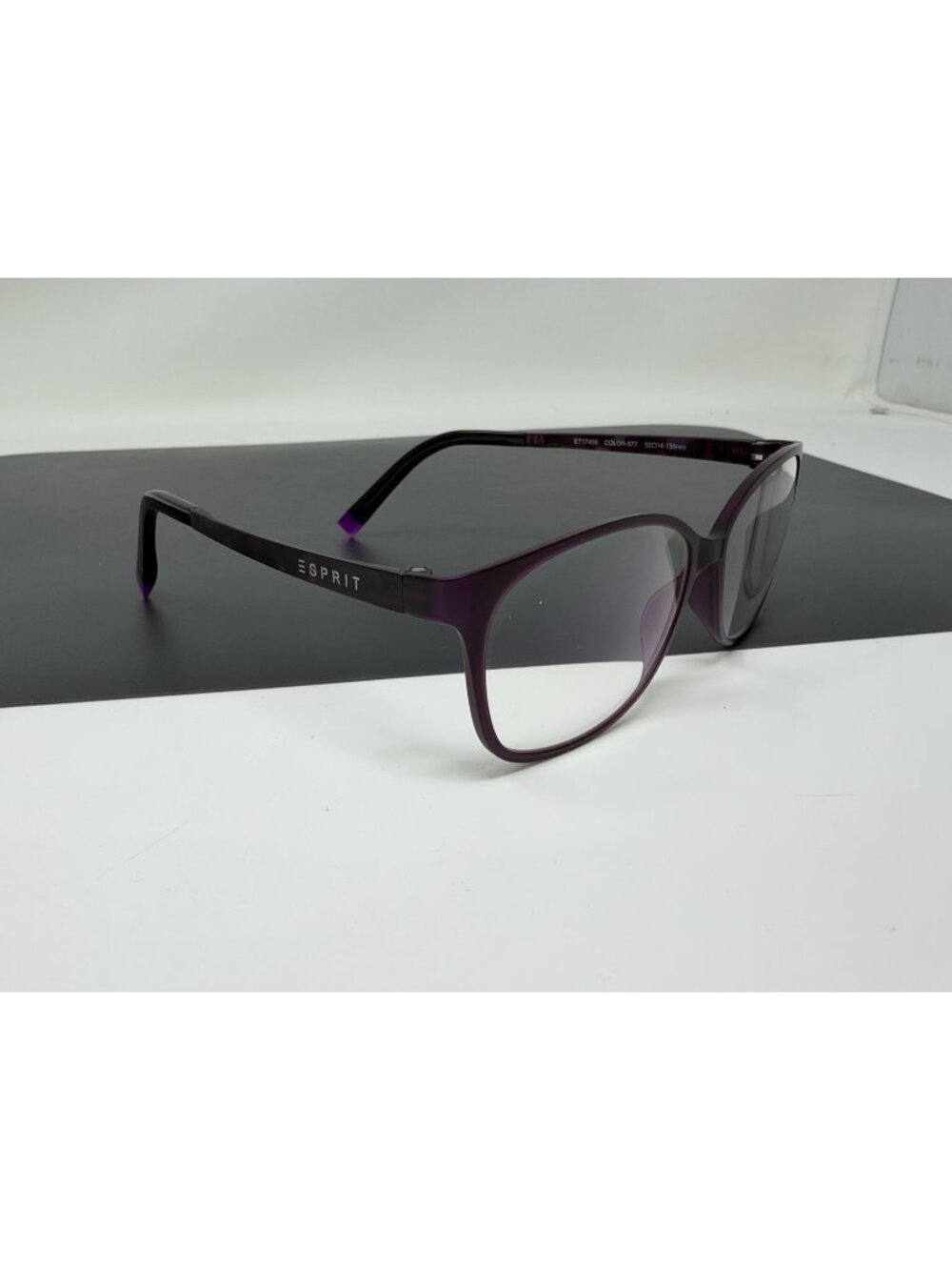 Esprit Eyeglasses Women Purple ET17455 Color-577 Cat Eye 52-14-135